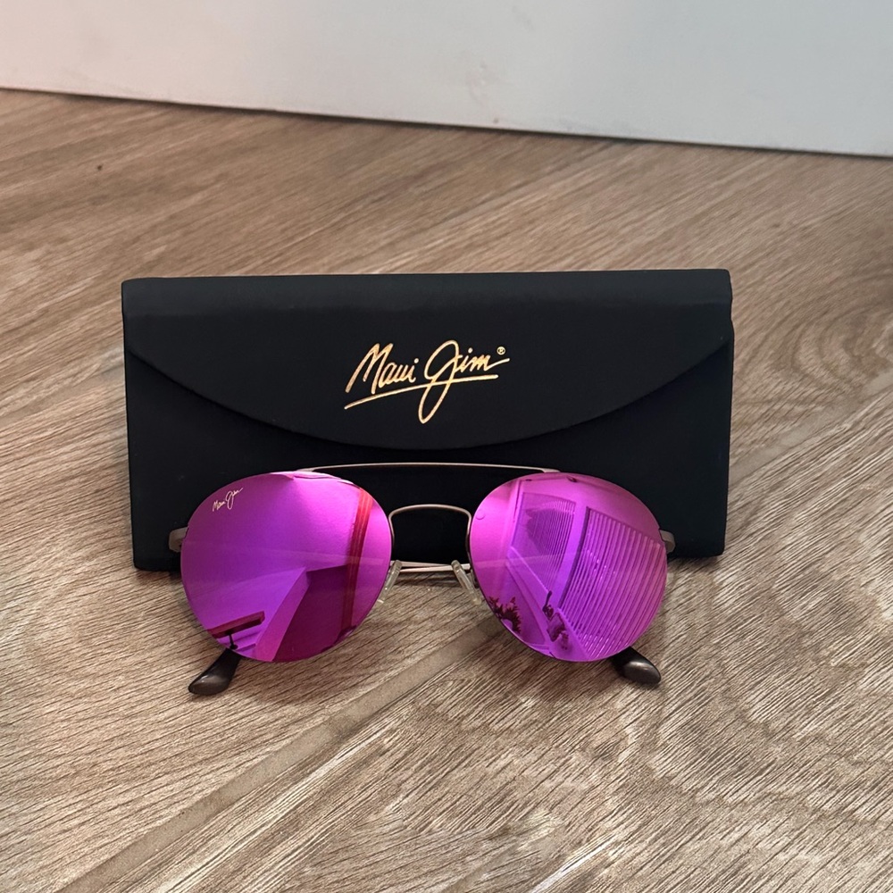 Maui Jim Pink Aviator Sunglasses